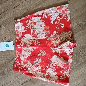 Sezane Kenny Shorts Floral Rouge - Size 6